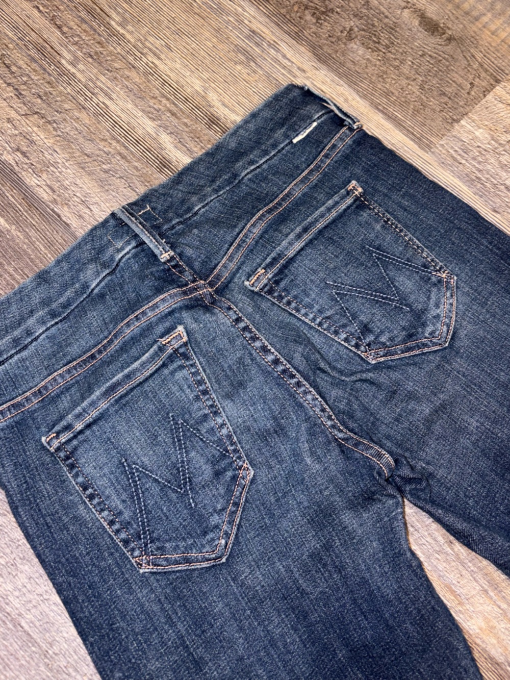 MOTHER The Looker Ankle Fray Jeans 25 Girl Crush Dark Wash - Picture 8 of 10